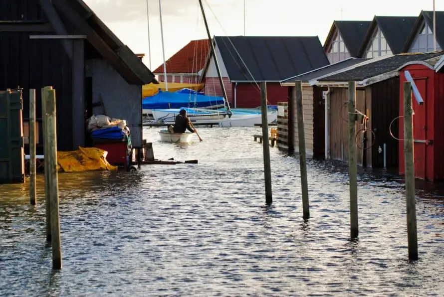 Stormflod over Rørvig 2013